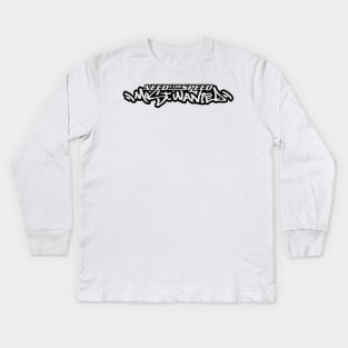 NFS - Most Wanted - Black Kids Long Sleeve T-Shirt